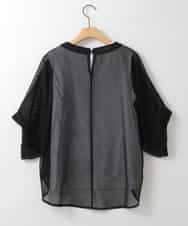 ZMKGE52099 al'aise modulation(アレーズモジュレーション) 【セットアイテム】ロゴタンクトップ×メッシュドルマンプルオーバー ブラック