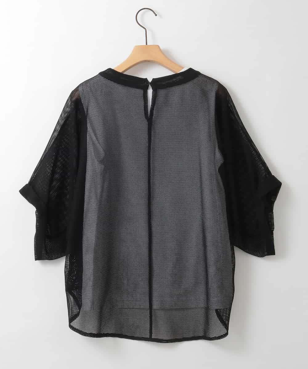 ZMKGE52099 al'aise modulation(アレーズモジュレーション) 【セットアイテム】ロゴタンクトップ×メッシュドルマンプルオーバー ブラック