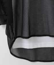 ZMKGE52099 al'aise modulation(アレーズモジュレーション) 【セットアイテム】ロゴタンクトップ×メッシュドルマンプルオーバー ブラック