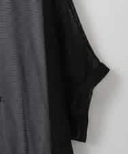 ZMKGE52099 al'aise modulation(アレーズモジュレーション) 【セットアイテム】ロゴタンクトップ×メッシュドルマンプルオーバー ブラック