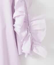 ZMKGE53110 al'aise modulation(アレーズモジュレーション) ギャザーフリルスリーブコットンカットソー ピンク