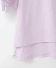 ZMKGE53110 al'aise modulation(アレーズモジュレーション) ギャザーフリルスリーブコットンカットソー ピンク