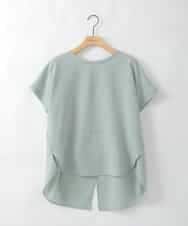 ZMKGE54099 al'aise modulation(アレーズモジュレーション) 切り替えデザインテールロングカットソー グリーン