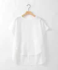 ZMKGE54099 al'aise modulation(アレーズモジュレーション) 切り替えデザインテールロングカットソー ホワイト