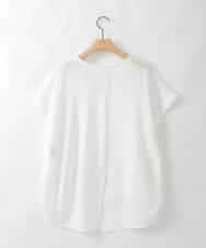 ZMKGE54099 al'aise modulation(アレーズモジュレーション) 切り替えデザインテールロングカットソー ホワイト