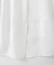 ZMKGE54099 al'aise modulation(アレーズモジュレーション) 切り替えデザインテールロングカットソー ホワイト