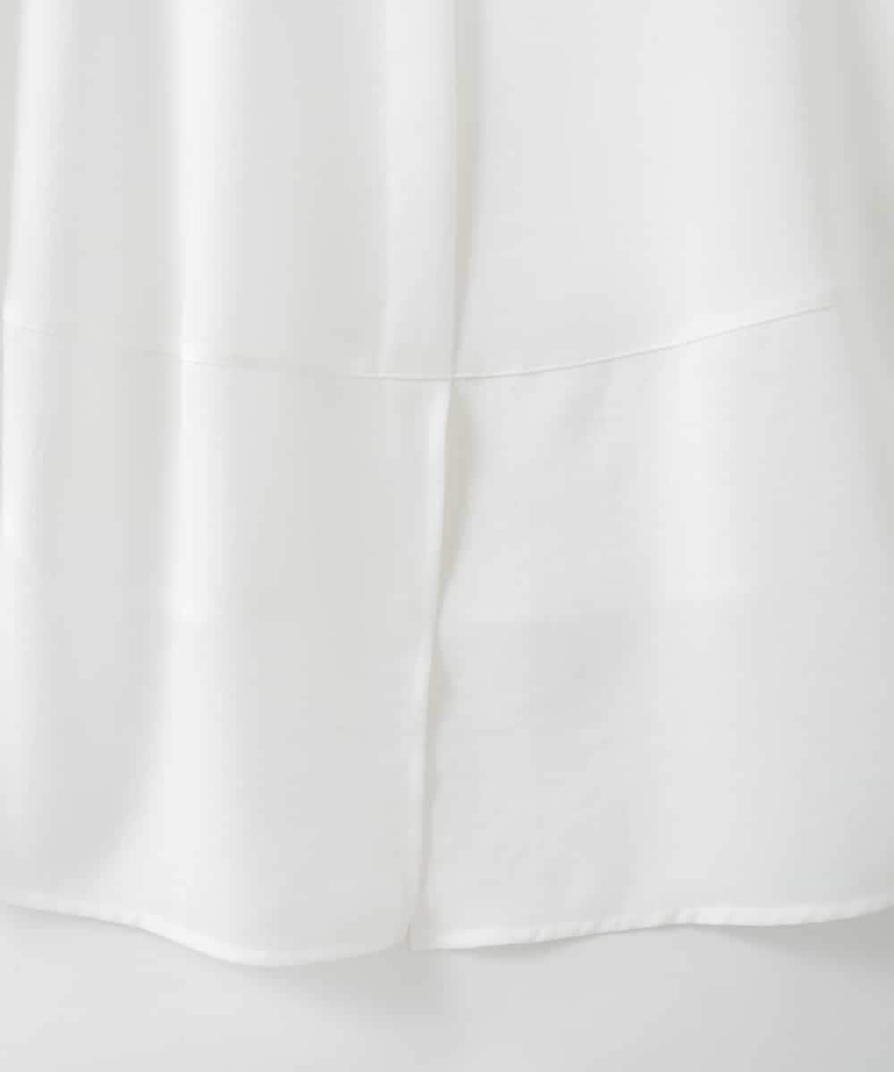 ZMKGE54099 al'aise modulation(アレーズモジュレーション) 切り替えデザインテールロングカットソー ホワイト