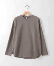 ZMKGE55069 al'aise modulation(アレーズモジュレーション) ラウンドヘムデザインカットソー カーキ