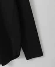 ZMKGE55069 al'aise modulation(アレーズモジュレーション) ラウンドヘムデザインカットソー ブラック