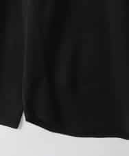 ZMKGE55069 al'aise modulation(アレーズモジュレーション) ラウンドヘムデザインカットソー ブラック