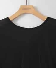 ZMKGE57059 al'aise modulation(アレーズモジュレーション) 【2WAY】異素材ドッキングカットソー ブラック