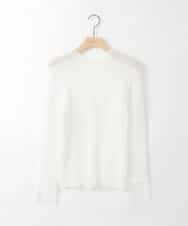 ZMKGE58098 al'aise modulation(アレーズモジュレーション) 【2WAY】シアーシャーリングデザインカットソー ホワイト