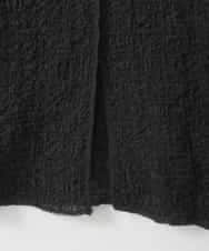 ZMKGE58098 al'aise modulation(アレーズモジュレーション) 【2WAY】シアーシャーリングデザインカットソー ブラック