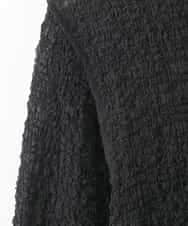 ZMKGE58098 al'aise modulation(アレーズモジュレーション) 【2WAY】シアーシャーリングデザインカットソー ブラック