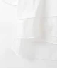 ZMKGE61089 al'aise modulation(アレーズモジュレーション) レイヤードデザインカットソー ホワイト