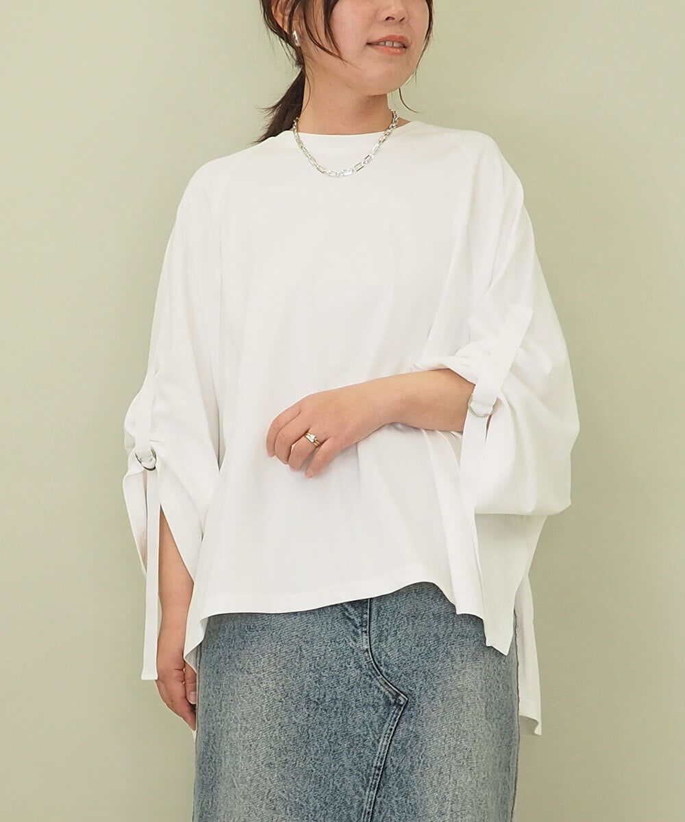 ZMKGE63128 al'aise modulation バックロゴビックトップス