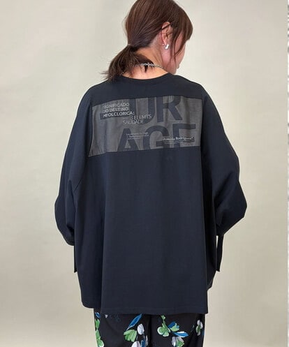 ZMKGE63128 al'aise modulation バックロゴビックトップス