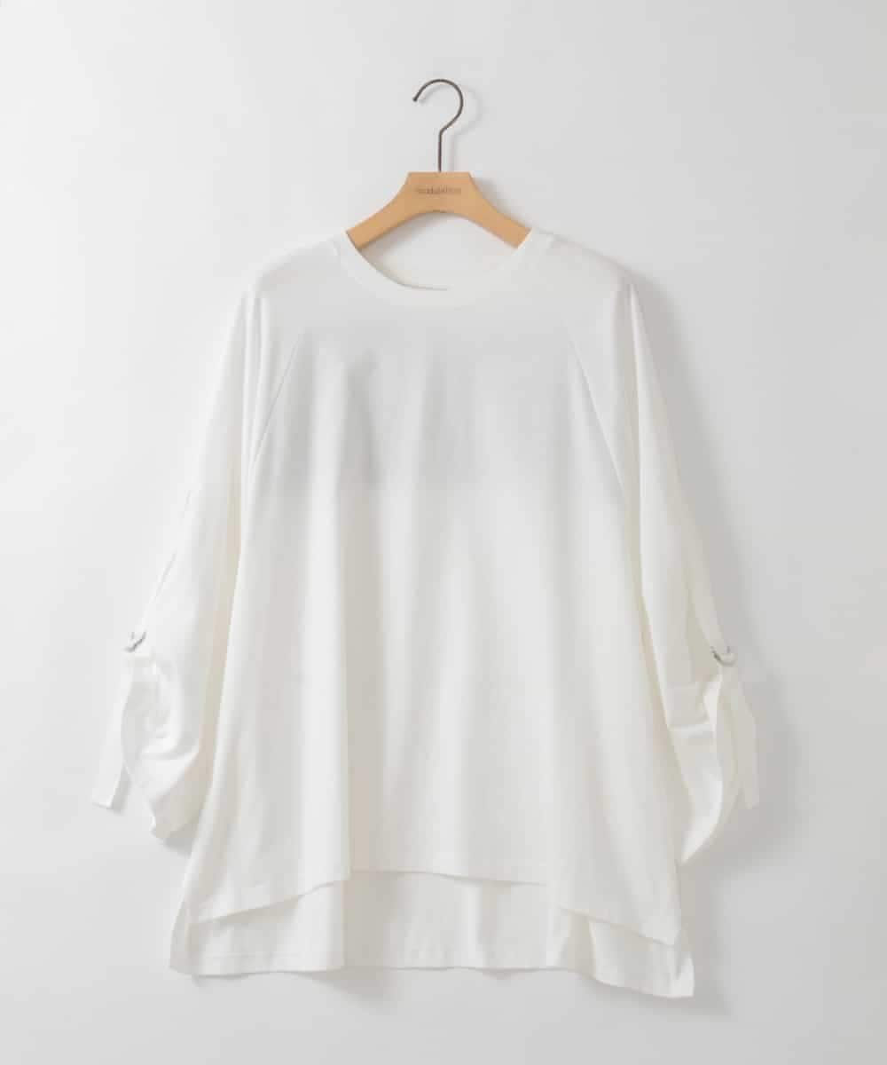 ZMKGE63128 al'aise modulation(アレーズモジュレーション) バックロゴビックトップス ホワイト