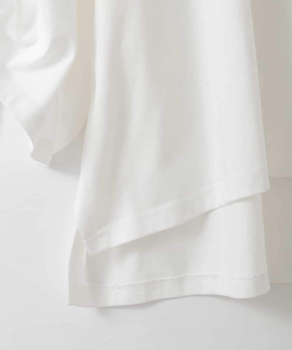 ZMKGE63128 al'aise modulation(アレーズモジュレーション) バックロゴビックトップス ホワイト