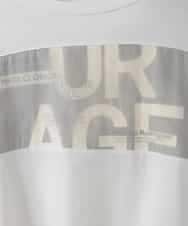 ZMKGE63128 al'aise modulation(アレーズモジュレーション) バックロゴビックトップス ホワイト