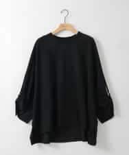 ZMKGE63128 al'aise modulation(アレーズモジュレーション) バックロゴビックトップス ブラック