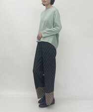 ZMKGT08110 al'aise modulation(アレーズモジュレーション) ラウンドヘムプルオーバー グリーン