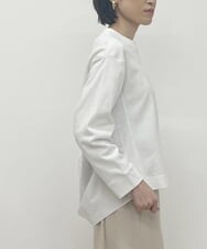 ZMKGT08110 al'aise modulation(アレーズモジュレーション) ラウンドヘムプルオーバー ホワイト