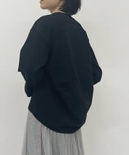 ZMKGT08110 al'aise modulation(アレーズモジュレーション) ラウンドヘムプルオーバー ブラック