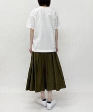 ZMKGT18099 al'aise modulation(アレーズモジュレーション) 【日本製】ボトルネックラウンドロゴ Tシャツ ホワイト