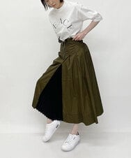 ZMKGT18099 al'aise modulation(アレーズモジュレーション) 【日本製】ボトルネックラウンドロゴ Tシャツ ホワイト