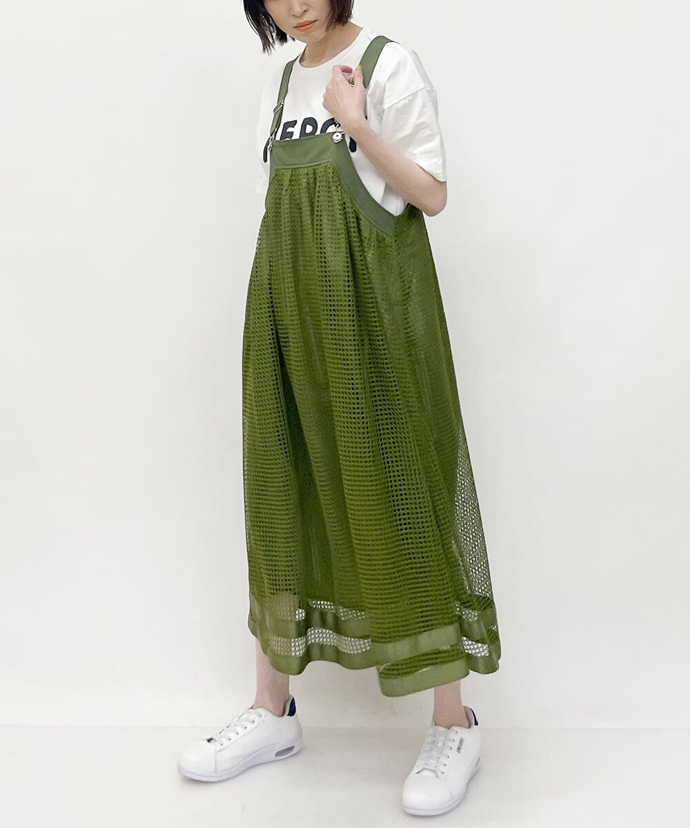 ZMKGT19089 al'aise modulation(アレーズモジュレーション) 【日本製】ドロップショルダーロゴ Tシャツ ホワイト