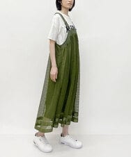 ZMKGT19089 al'aise modulation(アレーズモジュレーション) 【日本製】ドロップショルダーロゴ Tシャツ ホワイト