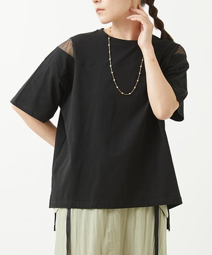 ZMKGW33063  ショルダーアクセントTシャツ