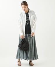 ZMKGW35100 al'aise modulation(アレーズモジュレーション) コード刺繍Tシャツ ブラック