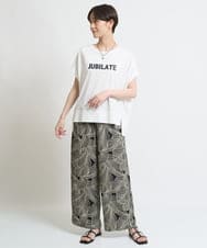 ZMKGW40085 al'aise modulation(アレーズモジュレーション) ロゴプリントボックスTシャツ ホワイト