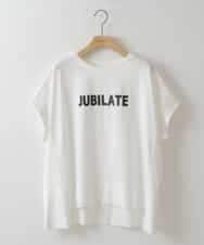 ZMKGW40085 al'aise modulation(アレーズモジュレーション) ロゴプリントボックスTシャツ ホワイト