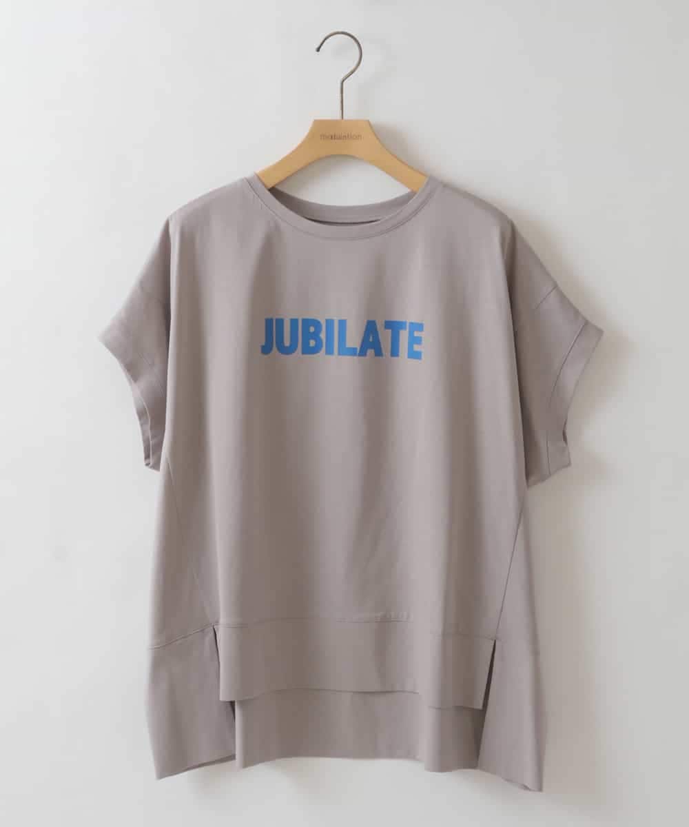 ZMKGW40085 al'aise modulation(アレーズモジュレーション) ロゴプリントボックスTシャツ グレー