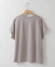 ZMKGW40085 al'aise modulation(アレーズモジュレーション) ロゴプリントボックスTシャツ グレー
