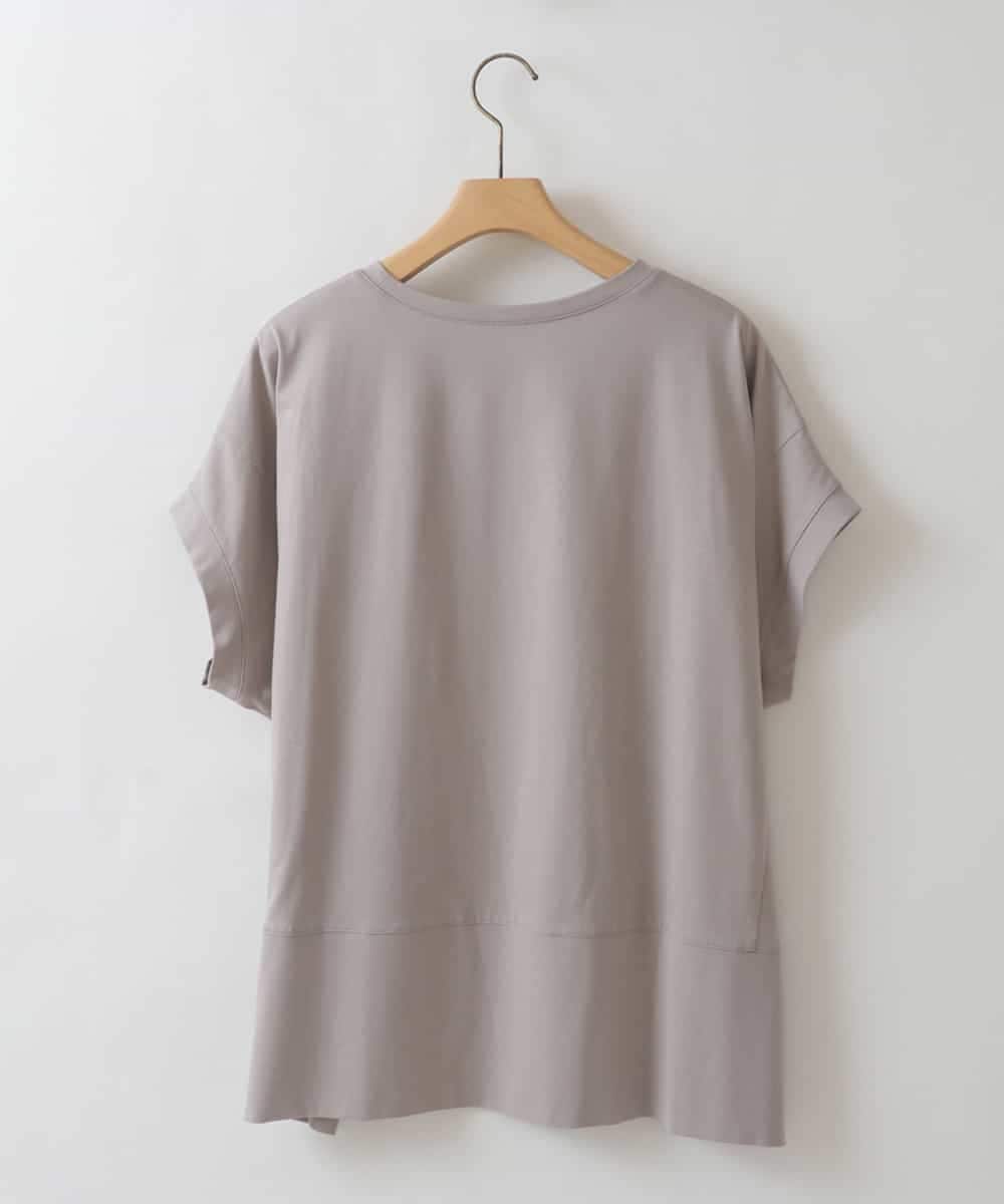 ZMKGW40085 al'aise modulation(アレーズモジュレーション) ロゴプリントボックスTシャツ グレー
