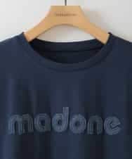 ZMKHB47099 al'aise modulation(アレーズモジュレーション) パッチロゴコットンデザインTシャツ ネイビー