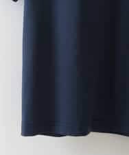 ZMKHB47099 al'aise modulation(アレーズモジュレーション) パッチロゴコットンデザインTシャツ ネイビー