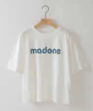 ZMKHB47099 al'aise modulation(アレーズモジュレーション) パッチロゴコットンデザインTシャツ ホワイト