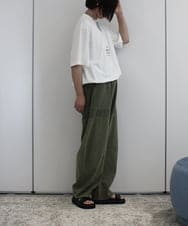 ZMKHB50085 al'aise modulation(アレーズモジュレーション) ドロストシアージョイントTシャツ ホワイト