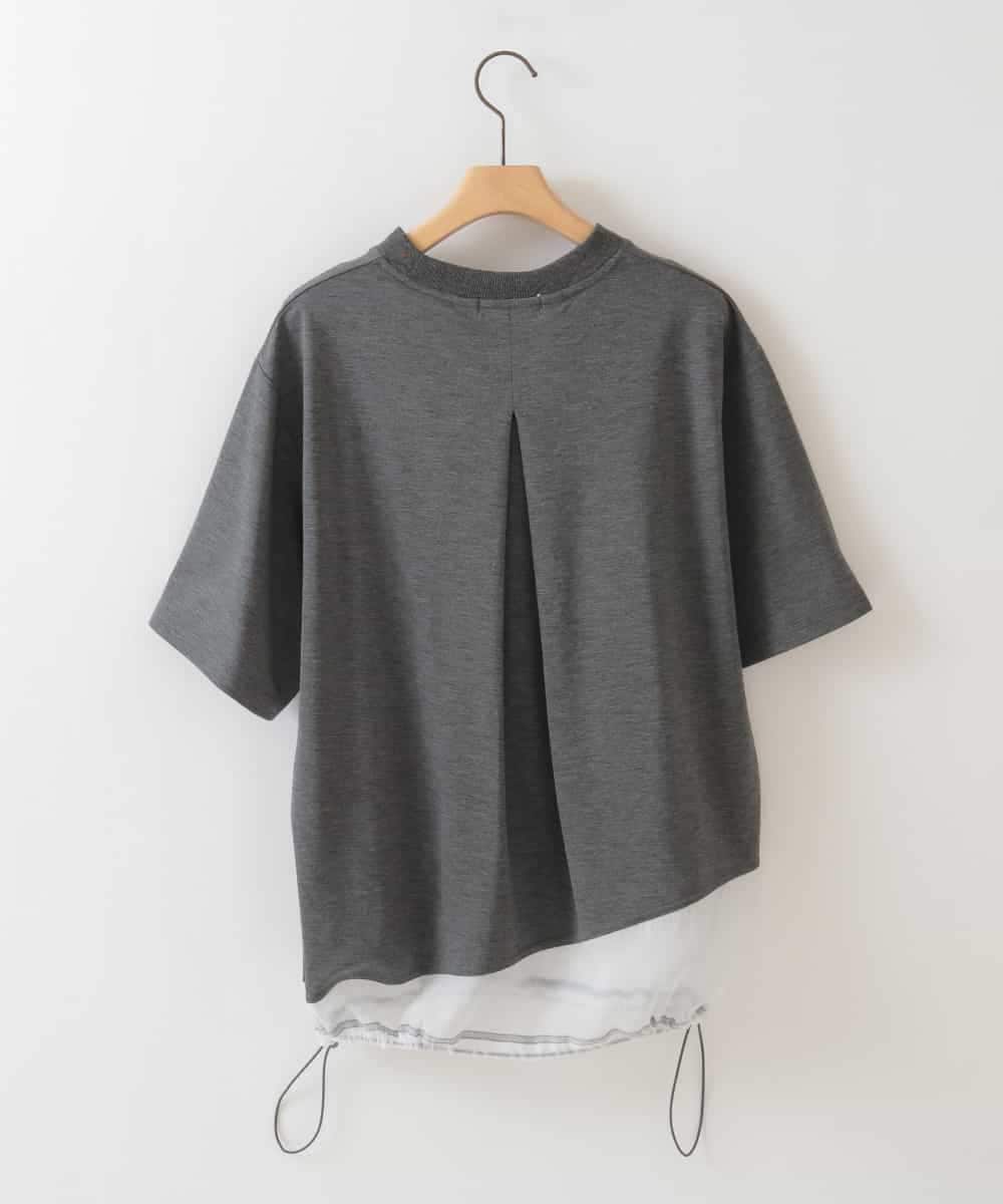 ZMKHB50085 al'aise modulation(アレーズモジュレーション) ドロストシアージョイントTシャツ ダークグレー