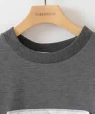 ZMKHB50085 al'aise modulation(アレーズモジュレーション) ドロストシアージョイントTシャツ ダークグレー