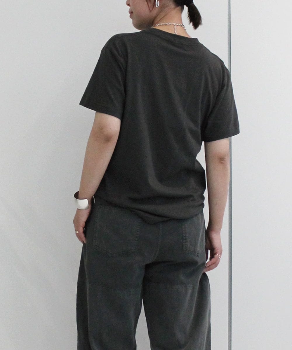 ZMKHB51059 al'aise modulation(アレーズモジュレーション) ダルメシアンTシャツ ダークグレー