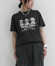 ZMKHB51059 al'aise modulation(アレーズモジュレーション) ダルメシアンTシャツ ダークグレー