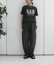 ZMKHB51059 al'aise modulation(アレーズモジュレーション) ダルメシアンTシャツ ダークグレー