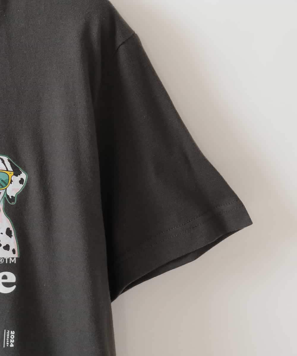 ZMKHB51059 al'aise modulation(アレーズモジュレーション) ダルメシアンTシャツ ダークグレー