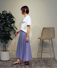 ZMKHB52098 al'aise modulation(アレーズモジュレーション) フリンジロゴデザインTシャツ ホワイト